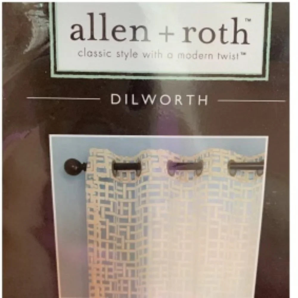 Allen + Roth Grommet Top Window Panel set of 3